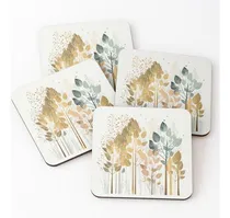 Comprar Set Posavasos  Bosque Paisaje Minimalista Diseño Boho Calida