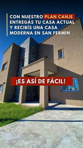 Casa Y Lote Llave En Mano Barrio Cerrado San Fermin Zona Oeste Financiada