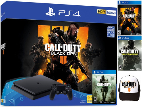 Consola Ps4 Slim 500gb + 3 Juegos En Español + Gorra. Nueva