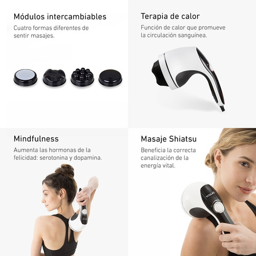 Imagen 2 de 9 de Masajeador Wolke Cervical Multiuso Calor El Mejor Masaje!!!