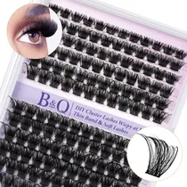Comprar Extensiones De Pestañas 144pcs B02 B&q Clásicas Bq lash Pestañas Tupidas 8-18mm Longitudes Mixtas Curvatura D