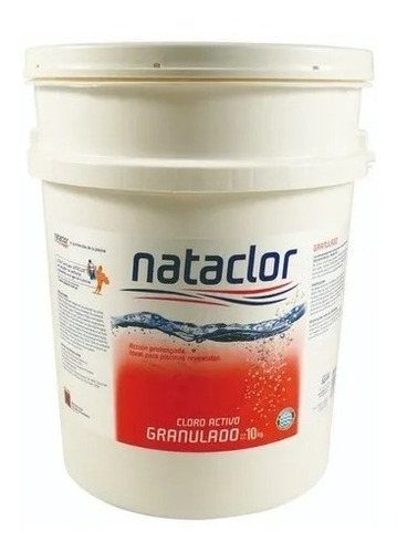 Cloro Granulado Nataclor X 10 Kg Pileta Disolucion Lenta 