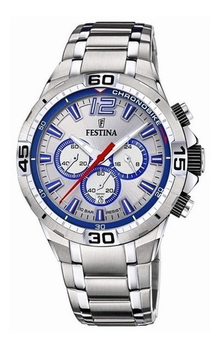 Reloj Festina F20522 1 Chronobike Hombre. Ct Color de la malla Plateado Color del bisel Plateado Color del fondo Gris