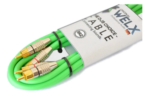 Cable Welx Audio Rr2 Silver Rca-rca Stereo 2 Metros Palermo