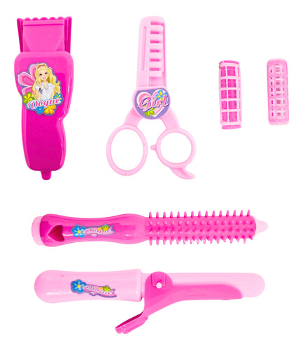 Set De Nena - Buclera + Afeitadora + Peine Brushing + Acces
