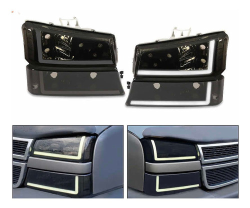 Faros Led Silverado/avalanche 2003 2004 2005 2006 2007