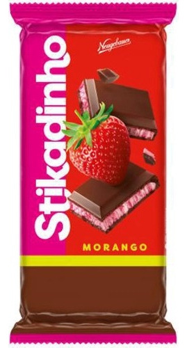 Chocolate Stikadinho Morango Em Barra Neugebauer 70g 12 Und