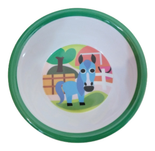 Plato Bowl Bebe Infantil Redondo Melamina Primeras Comidas