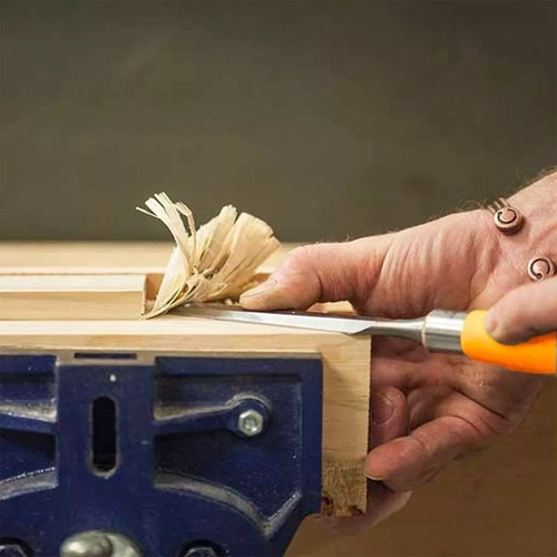 Imagem 2 de 4 de Formão Chanfrado 32mm Aço Carbono Temperado Cabo Plastico