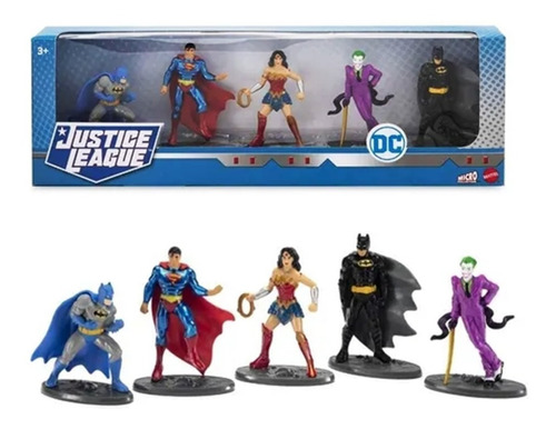 Collector 5 Pack Dc Comics Justice League Mattel 2.5 PuLG