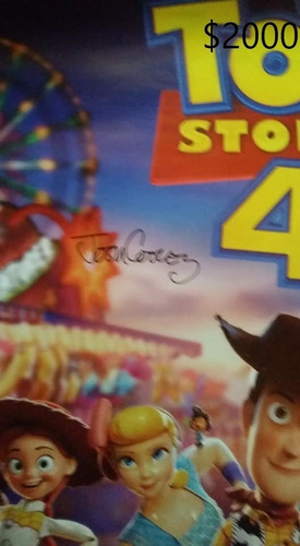 Poster Toy Story Autografiado