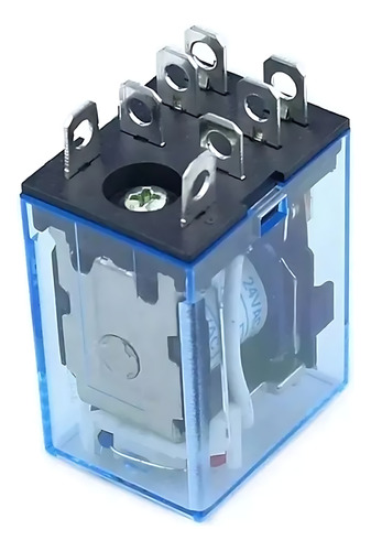 Relevador De 8 Pines 12vdc 24vdc 110vac 220vac Con Base 2pcs