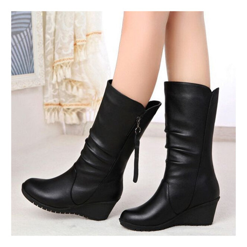 Botas Mujer Botines De Tacón Alto Cuña De Plataforma Femenin