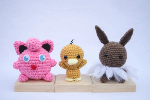 Imagem 4 de 6 de Pokémon Pikachu, Bulbasaur, Charmander, Squirtle. Amigurumi