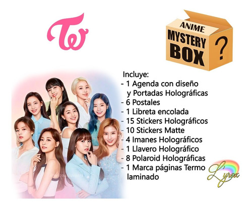 Twice Caja Misteriosa Mystery Box Holográfica Kpop