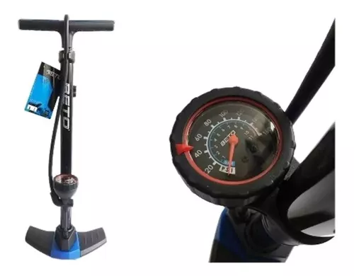 Inflador De Pie Bomba Bicicleta Beto Con Indicador 160psi – SuperCiclas