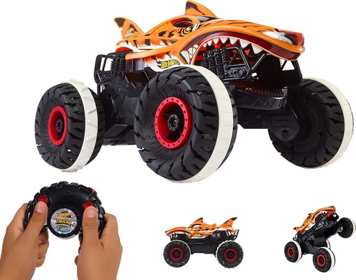 Hot Wheels Monster Trucks,auto A Control Remoto, Escala 1:15