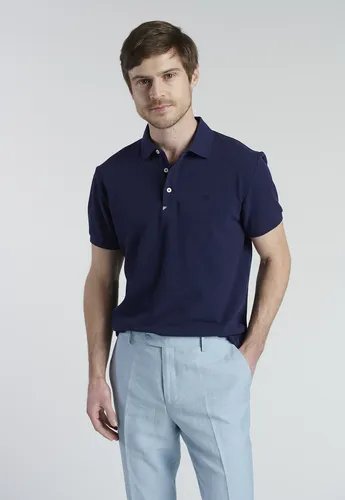 Polo Azul Comillas Ss2025 New Man