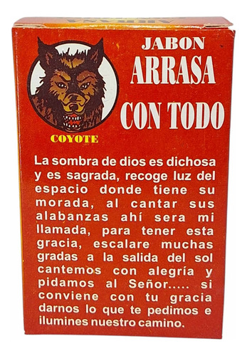 Jabón Arrasa Todo Coyote Limpieza Espiritual Y Aura / 2 Pzs