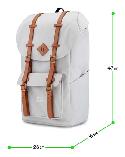 Imagen 2 de 10 de Mochila Himawari Okta 21 Litros Con Usb
