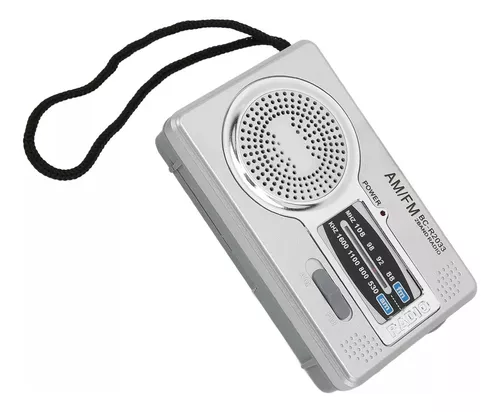 Sanpyl Radio transistor AM FM, mini radio portátil de bolsillo, reproductor  de radio de bolsillo, chip DSP, pequeña radio Walkman con altavoz y