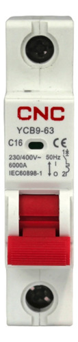 Pack - 6 Int. Automatico Cnc 1x16a 6ka C