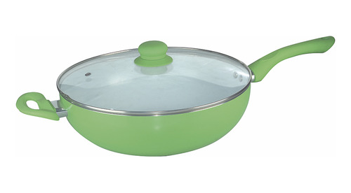 Wok De Aluminio De 30 Cm Con Interior Ceramico