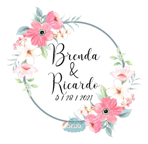 Stickers Para Xv Años, Boda, Baby S Personalizadas 200pz 3cm