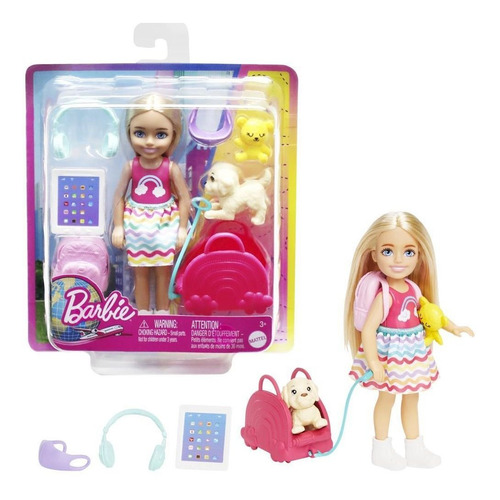 Barbie Entretenimiento Muñeca Chelsea Viajera