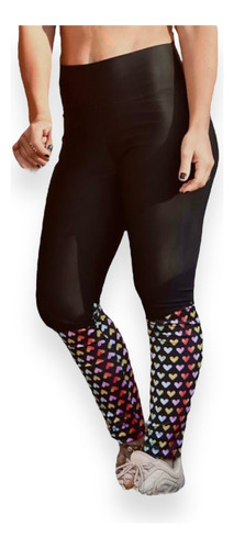 Calza Deportiva Amazing Chic Lycra Uv Corazon Mujer Adulto