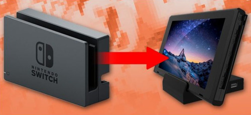 Carcasa De Reemplazo Dock Nintendo Switch Tornillos Tv