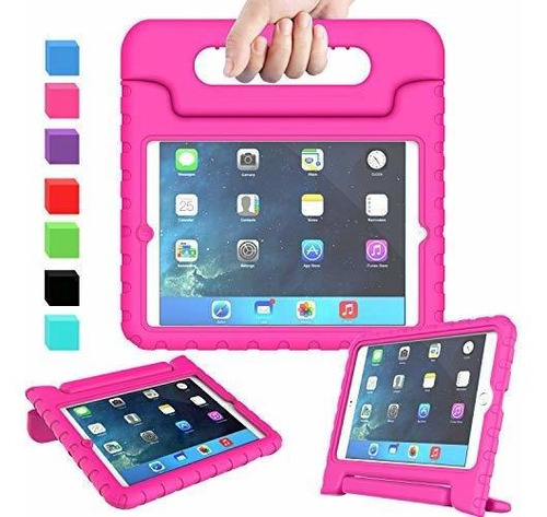 Avawo Apple iPad Mini 1 2 3 Funda Para Niños, Magenta/rosa