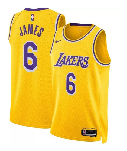 Jersey Oficial Nba - Nike La Lakers - Lebron James #6 - M