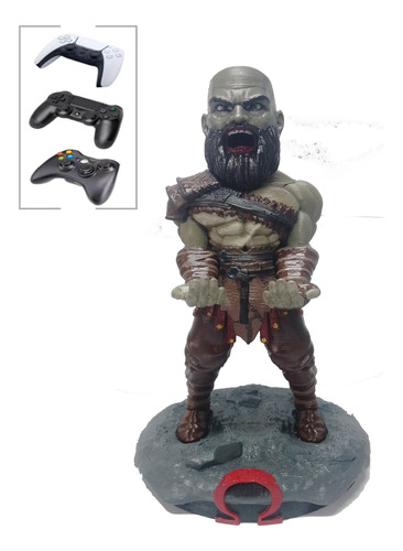 Soporte Joystick Control Mando Figura Kratos Gow Of War 3d