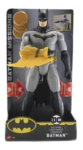 Figura Batman Lanzadiscos Batman Missions - Mattel