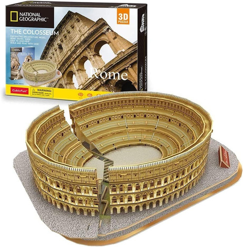 Puzle 3d 131 Piezas  Coliseo - Cubicfun