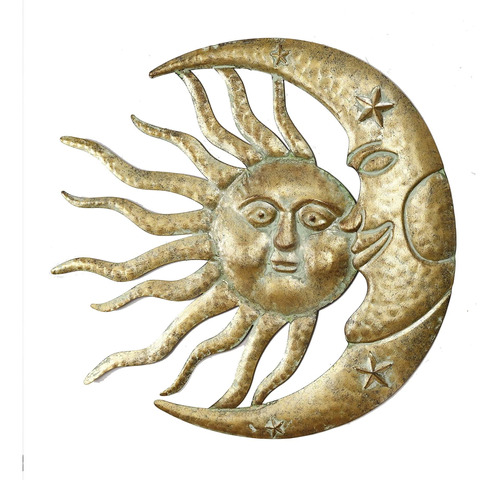 Remenna Decoracion Pared Metal Sol Luna Artistica 21.5  Para