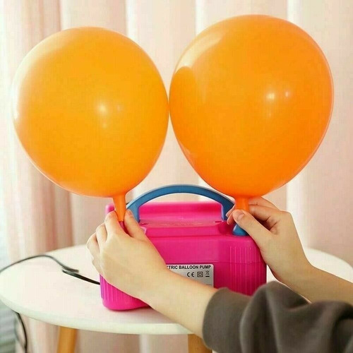 Imagen 4 de 10 de Maquina Inflador Globos Compresor 2 Injectores Cumpleaños Ax