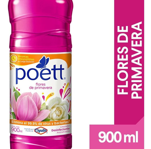 Poett Limpiador Liquido De Pisos Aroma Primavera X 900 Ml