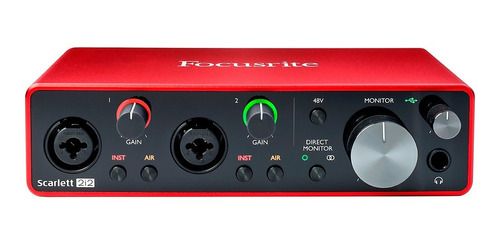 Interface De Audio Focusrite Scarlett 2i2 2in/2out Usb Gen 3