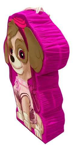 Piñatas Pequeñas De 40 Cm Para Entrega Inmediata Fucsia Skye Paw Patrol Chica