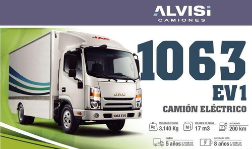 Jac 1063 S1063 Ev1 Camión Eléctrico Con Furgón Precio Cif
