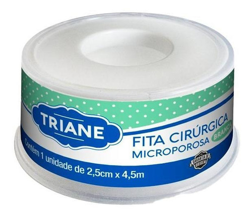 Fita Cirúrgica Microporosa Triane Branca 2,5cm X 4,5m