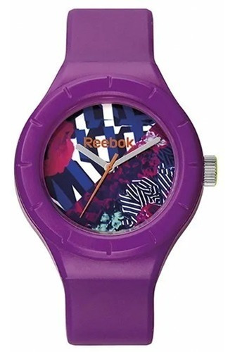 Reloj Mujer Reebok Rf-twf-l2-pfpf-xx /relojería Violeta Color de la correa Morado