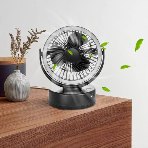 Ventilador De Camping Con Batería Q De 7200 Mah Con Linterna