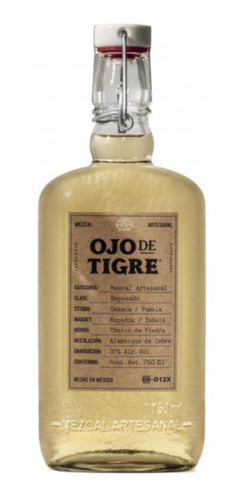 Mezcal Ojo De Tigre Reposado 750 Ml
