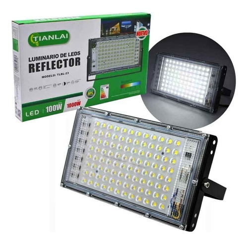 Reflector Led 100w Luz Blanca Exteriores