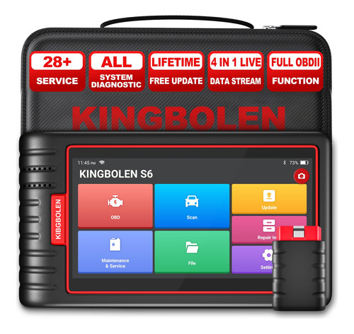 Kingbolen Escaner S6 Obd2, Lector De Codigo Bluetooth Para T