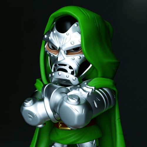 Imagen 2 de 4 de Muñeco Dr Doom Marvel Figura Chibi Coleccion