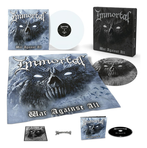 Immortal War Against All Lp White Vinyl Cd + Digipak Box
